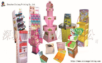 【免費設計 量身定制精品紙貨架化妝日用品紙展示架【思祥】】價格,廠家,圖片,展示架,深圳市思祥印刷-